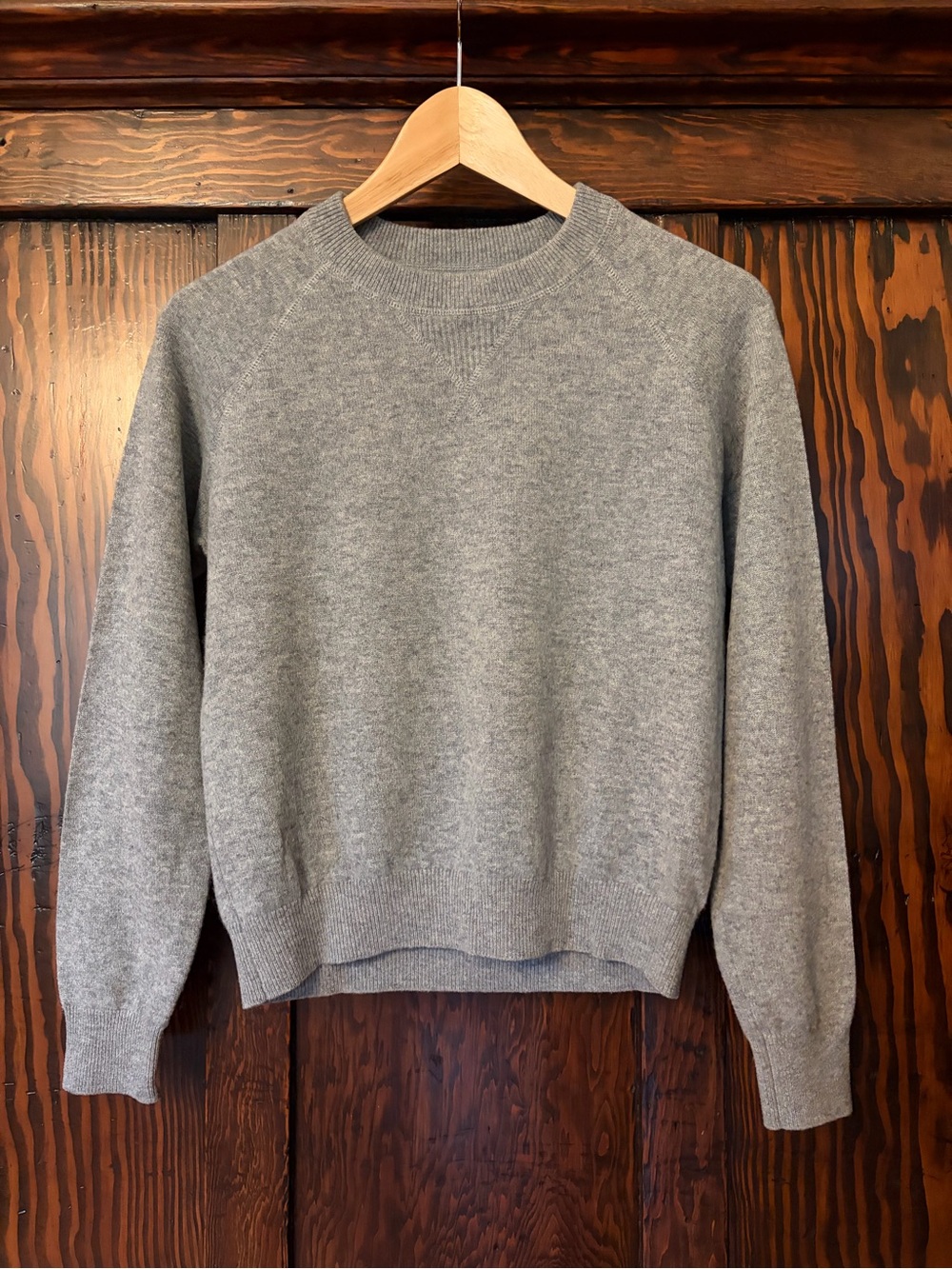 Quince Gray Crew Neck Sweater
